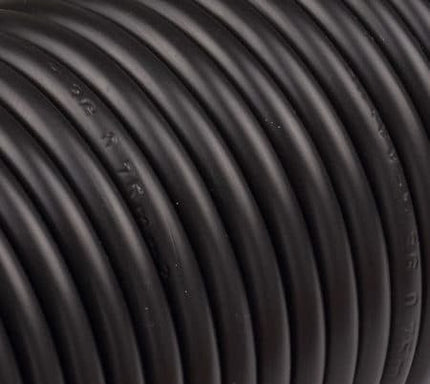 Kynda Light - WLB0470 - Strijkijzersnoer Kunststof PVC Zwart - rond - close-up