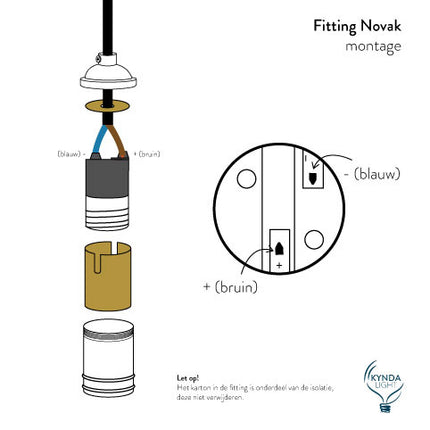 Kynda Light Fitting 'Novak' metaal Donkergrijs