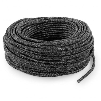 Kynda Light Strijkijzersnoer Donkergrijs mix - rond, linnen