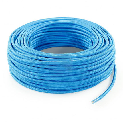 Kynda Light Strijkijzersnoer Felblauw - rond, effen stof