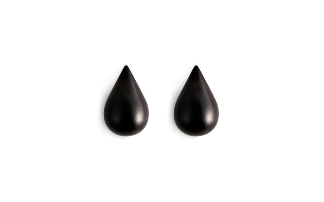 Normann Copenhagen Dropit Wandhaak - set 2 stuks | Zwart (Small)