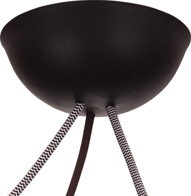 CableCup CableCup Trio' Siliconen plafondkap - 3 snoeren  - Ø144mm | Zwart