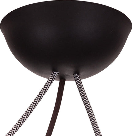CableCup CableCup Trio' Siliconen plafondkap - 3 snoeren  - Ø144mm | Zwart