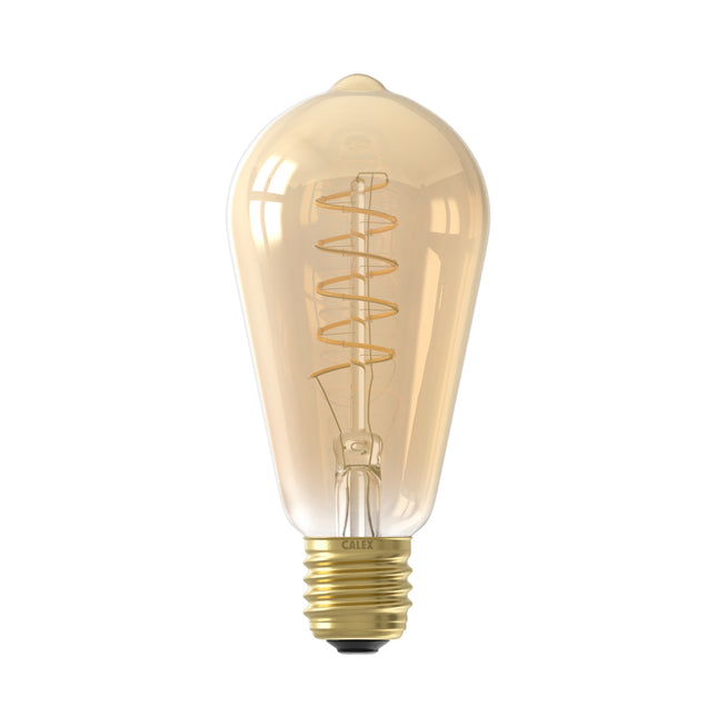 Calex 3-staps Dimbare LED lamp Flex Filament - ST64 - E27 | Goud
