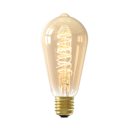 Calex 3-staps Dimbare LED lamp Flex Filament - ST64 - E27 | Goud