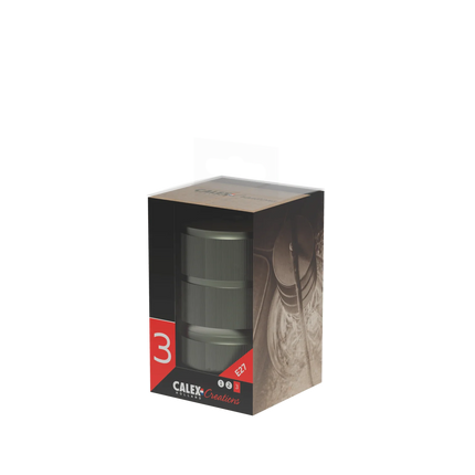 Calex Calex fitting metaal - 3-rings model E27 | Brons