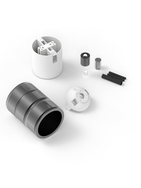 Calex Calex fitting metaal - 3-rings model E27 | Mat Zwart