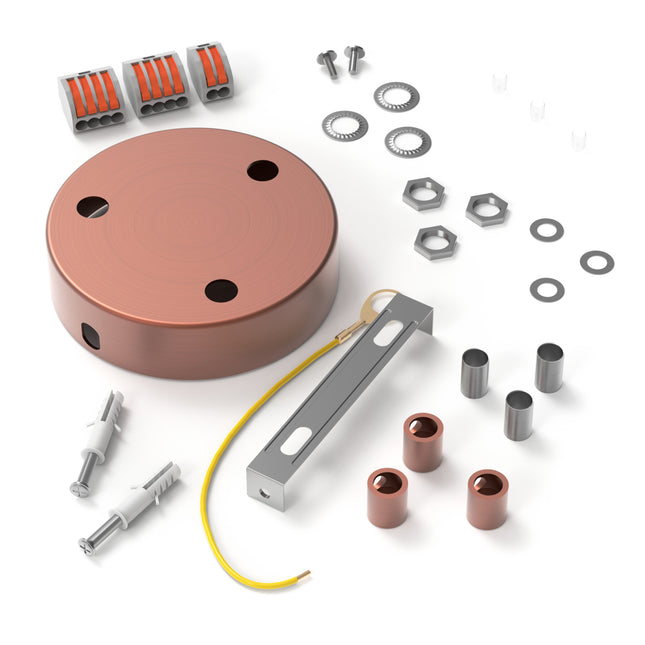 Calex Calex Plafondkap - 3 snoeren | Koper