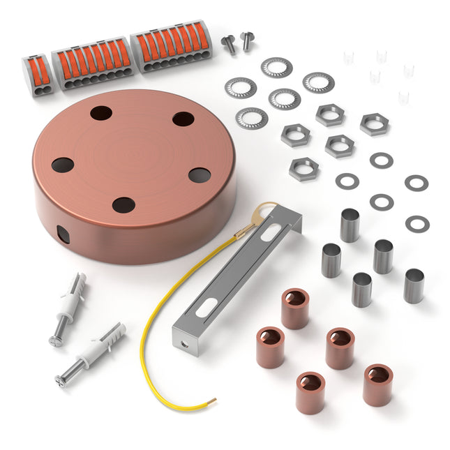 Calex Calex Plafondkap - 5 snoeren | Koper