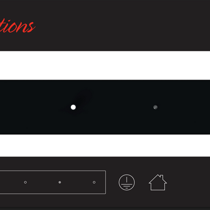 Calex Calex plafondplaat 3-gaats - 70cm mat zwart