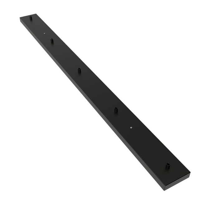 Calex Calex plafondplaat 5-gaats - 130cm mat zwart