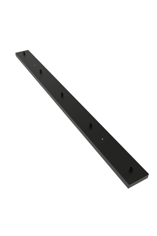 Calex Calex plafondplaat 5-gaats - 130cm mat zwart