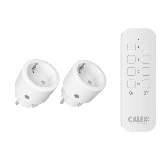 Calex Calex Stopcontact met Afstandsbediening – 2-Pack | Binnen