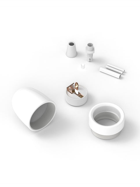 Calex Fitting Keramiek / Porselein - E27 | Wit
