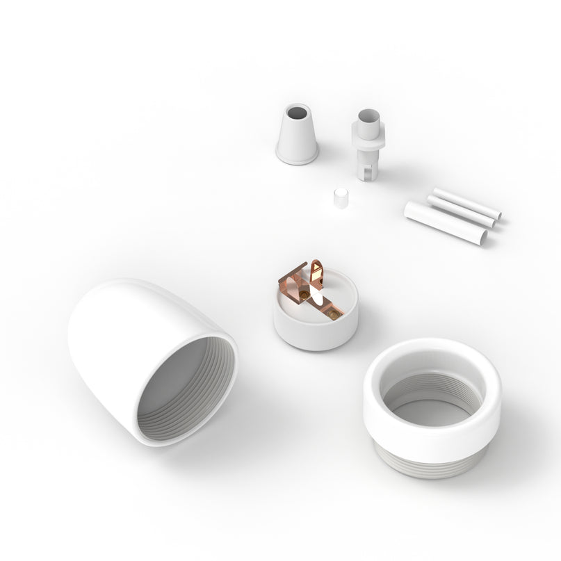 Calex Fitting Keramiek / Porselein - E27 | Wit