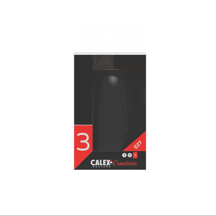 Calex Fitting Keramiek / Porselein - E27 | Zwart