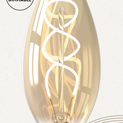 Calex LED Kaarslamp - 2,5 W - 136 Lumen - E14 | Goud