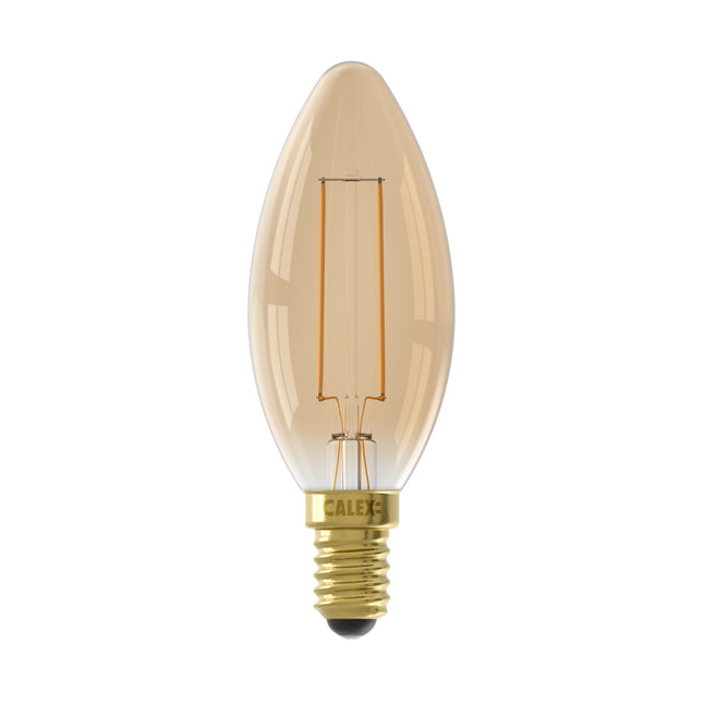 Calex LED Kaarslamp - 3,5 W - 250 Lumen - E14 | Goud