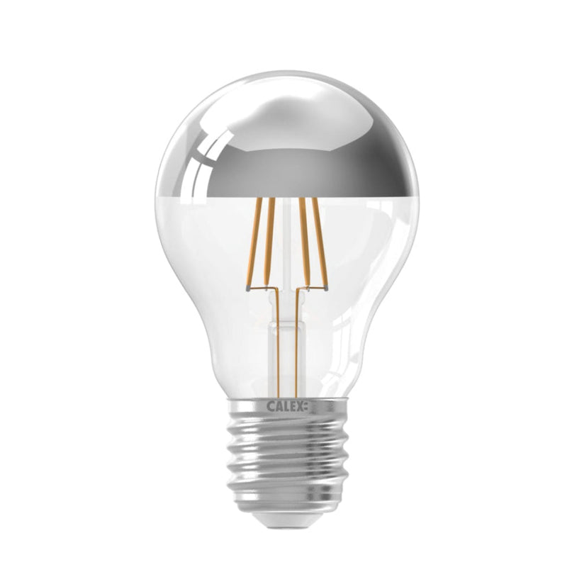 Calex LED lamp - A60 / Peer - E27 | Kopspiegel Zilver