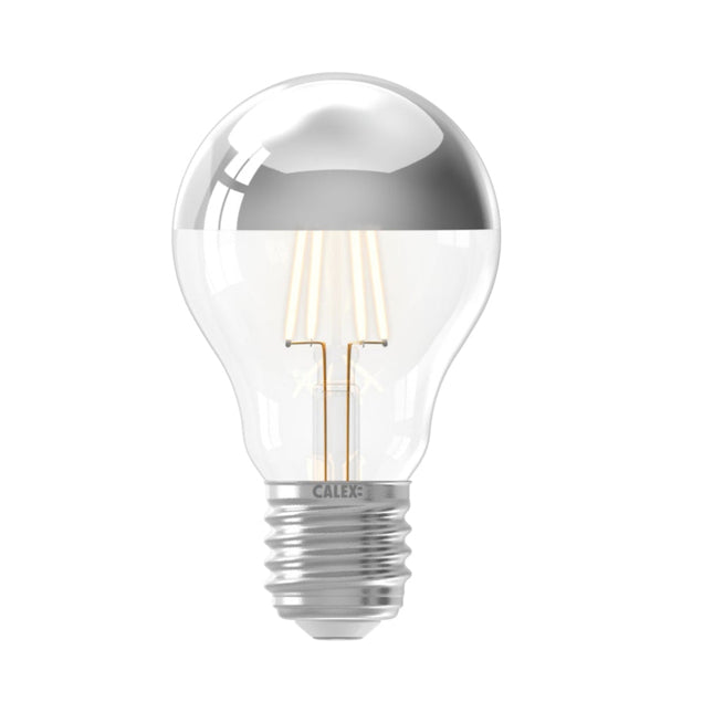 Calex LED lamp - A60 / Peer - E27 | Kopspiegel Zilver