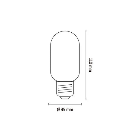 Calex LED lamp Flex Filament - Buislamp T45 - E27 | Natural