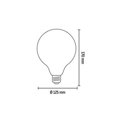 Calex LED lamp Flex Filament - G125 Globe - E27 | Natural