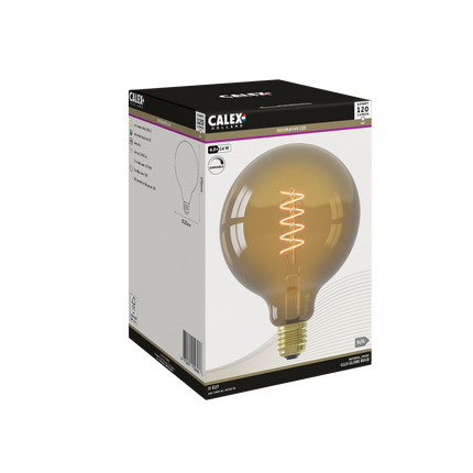 Calex LED lamp Flex Filament - G125 Globe - E27 | Natural