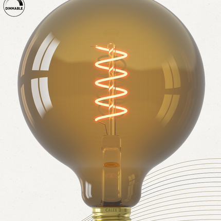 Calex LED lamp Flex Filament - G125 Globe - E27 | Natural