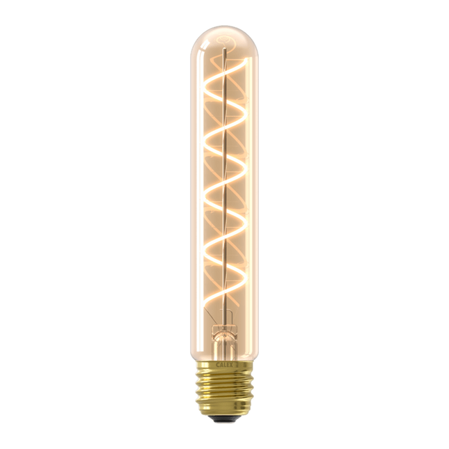 Calex LED lamp Flex Spiraal Filament - Buis T32 - E27 | Goud