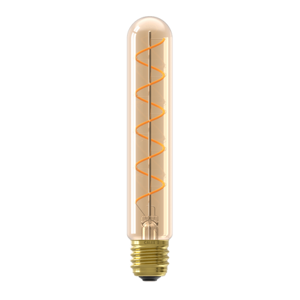 Calex LED lamp Flex Spiraal Filament - Buis T32 - E27 | Goud