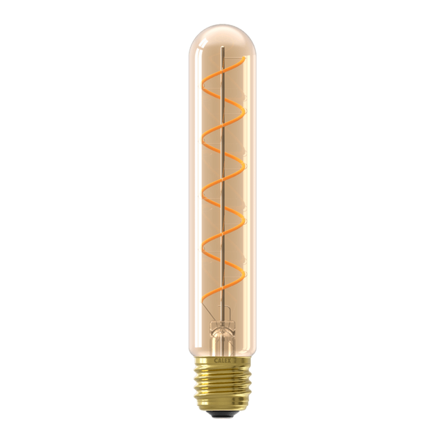 Calex LED lamp Flex Spiraal Filament - Buis T32 - E27 | Goud