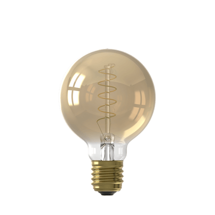 Calex LED lamp Flex Spiraal Filament - G80 Globe - E27 | Goud