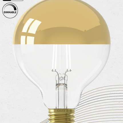 Calex LED lamp - Globe G95 - E27 | Kopspiegel Goud