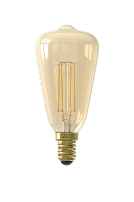 Calex LED lamp goud - Rustieklamp ST48 - 3.5W E14