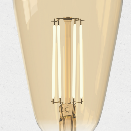 Calex LED lamp goud - Rustieklamp ST48 - 3.5W E14