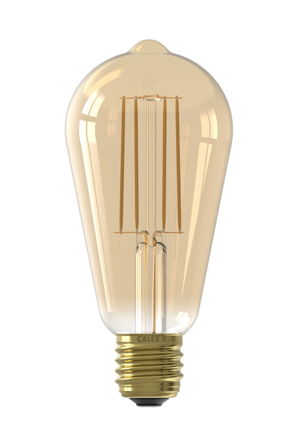 Calex LED lamp goud ST64 Squirrel Cage E27