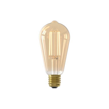 Calex LED lamp goud ST64 Squirrel Cage E27
