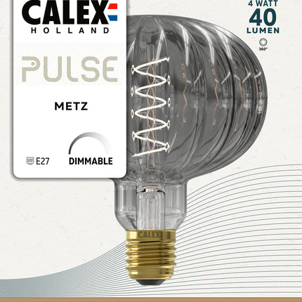 Calex LED lamp Pulse Series - Ø125mm - E27 | Metz Smokey