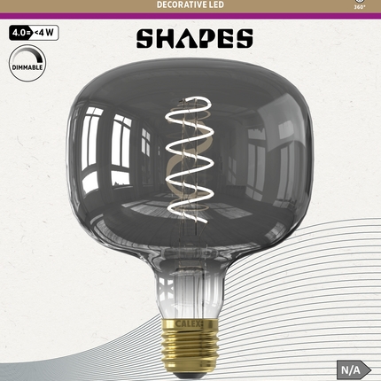 Calex LED lamp Rondo Series - Ø118mm -  E27 | Smokey