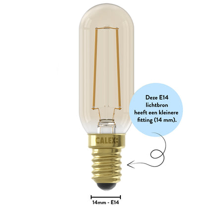Calex LED Lamp - Tube Lamp - E14 | Goud