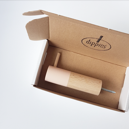 Dippies Dippiestick Wandhaak (10 cm) | Pink Peach