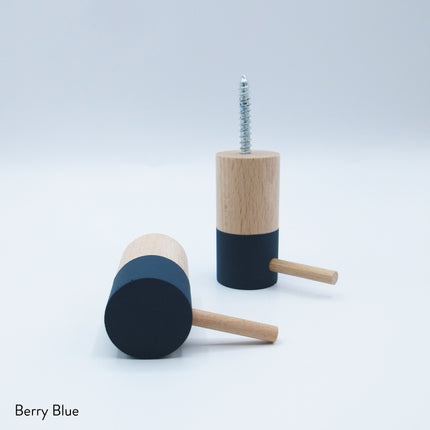 Dippies Dippiestickie Wandhaak (6 cm) | Berry Blue