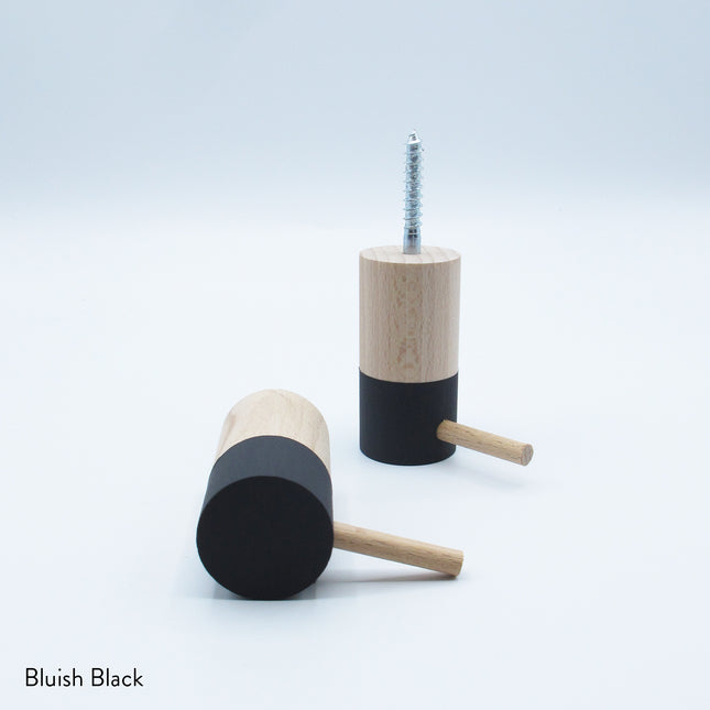 Dippies Dippiestickie Wandhaak (6 cm) | Bluish Black