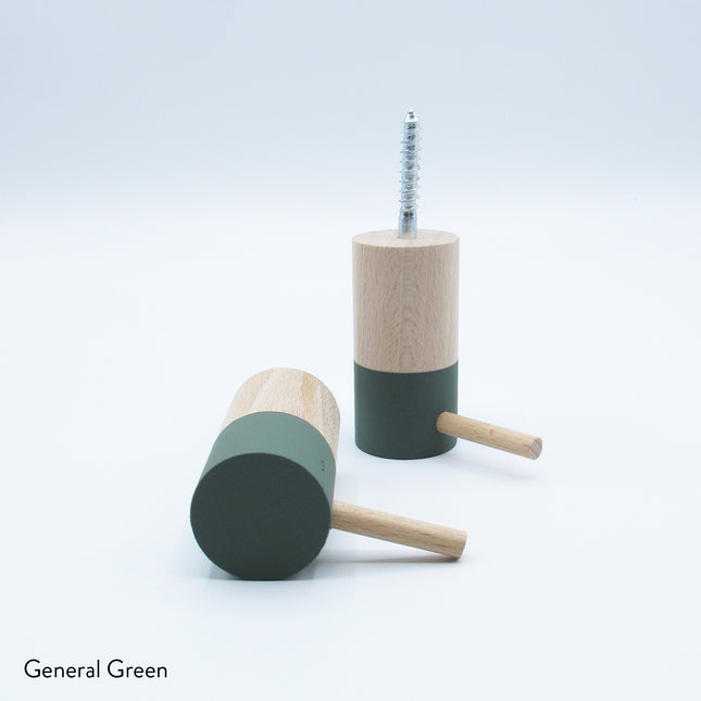Dippies Dippiestickie Wandhaak (6 cm) | General Green