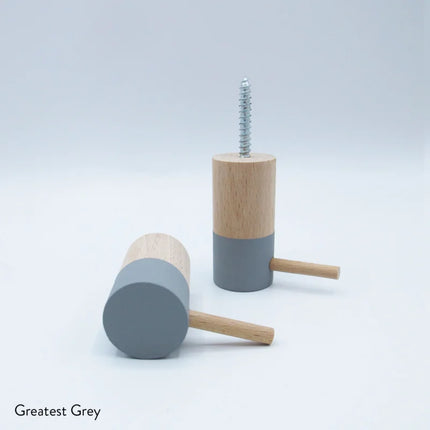 Dippies Dippiestickie Wandhaak (6 cm) | Greatest Grey