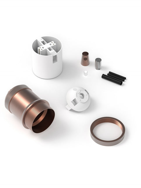 Kynda Light Calex Fitting Metaal -  'Model Peak' | Koper (mat)