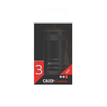 Kynda Light Calex Fitting Metaal -  'Model Peak' | Zwart