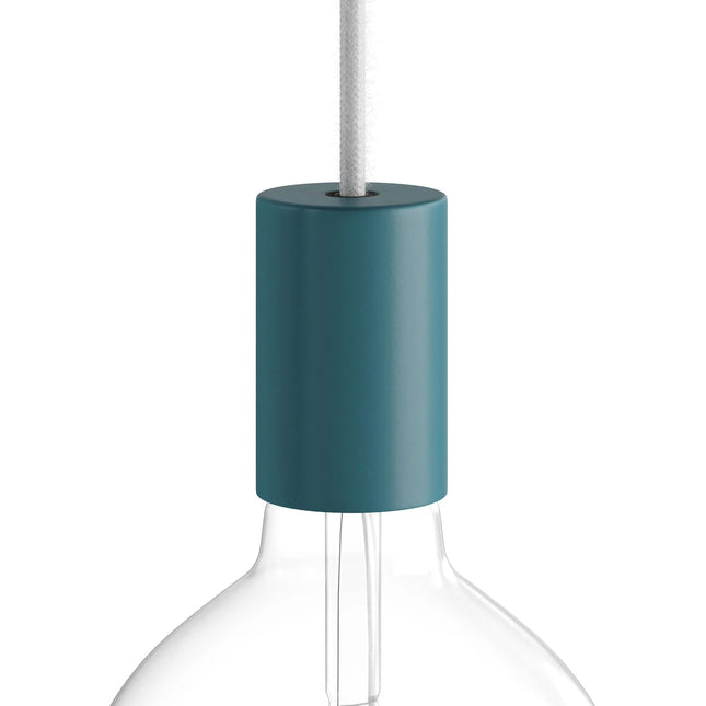 Kynda Light Fitting 'Arvid' metaal met verborgen kabelklem | Blauw (petrol)