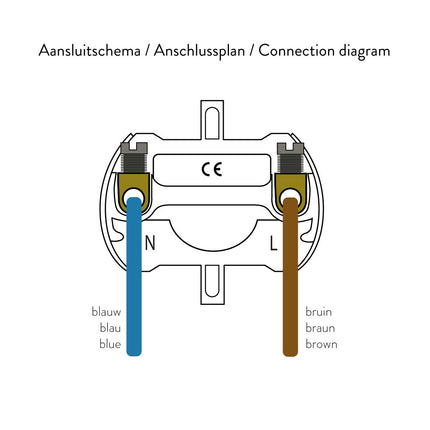 Kynda Light Fitting 'Arvid' metaal met verborgen kabelklem | Wit
