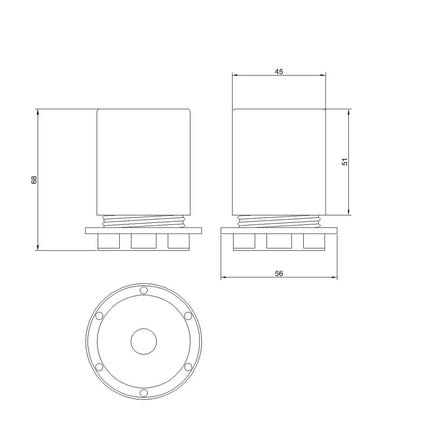 Kynda Light Fitting voor lampenkap (E27) met verborgen kabelklem | Koper (geborsteld)